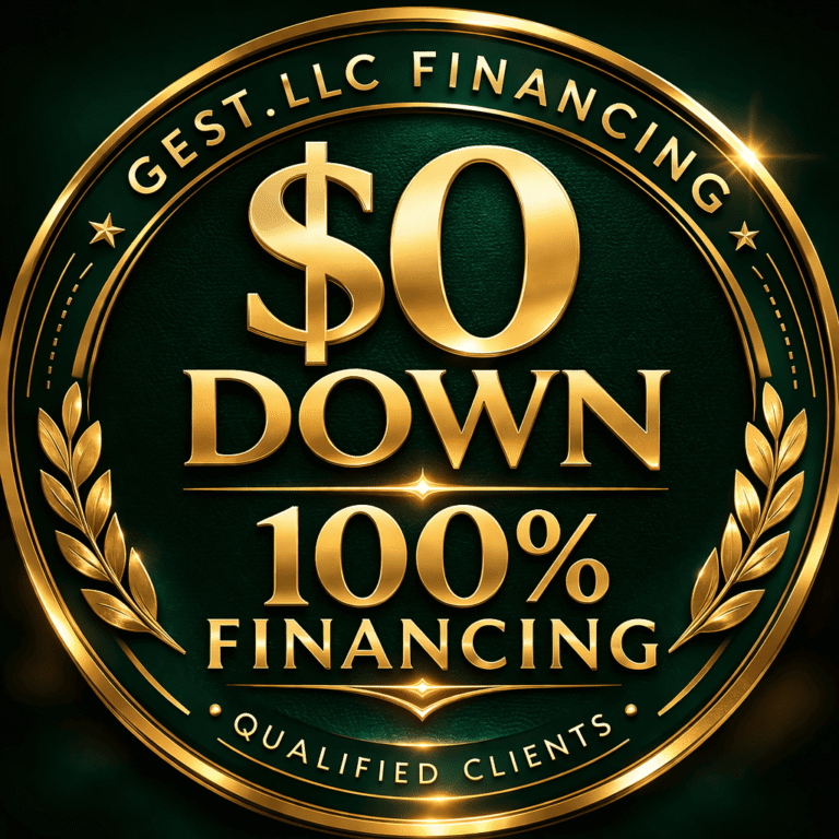 Home 0 down 100 finance gest poster