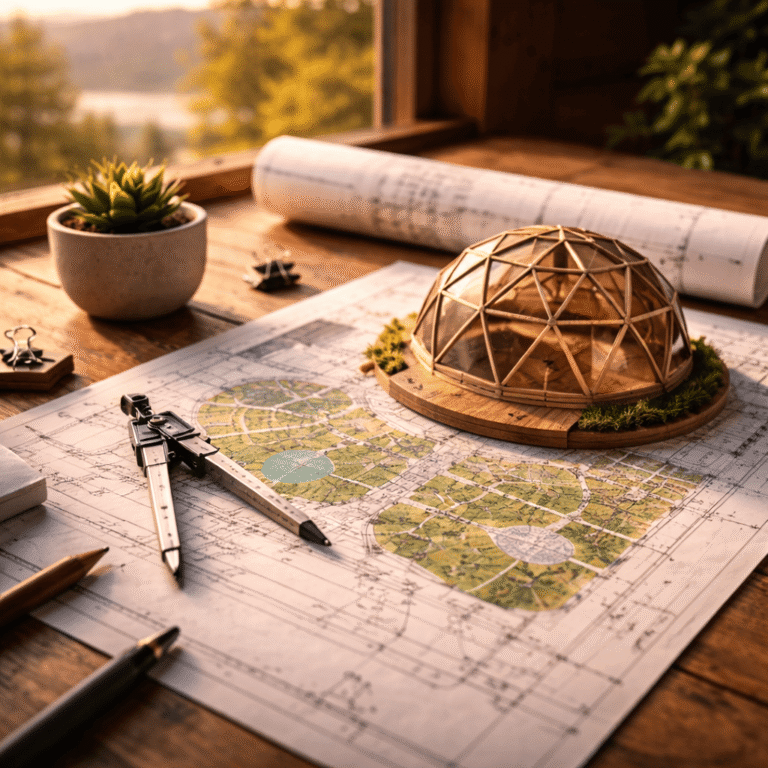 Home table with dome