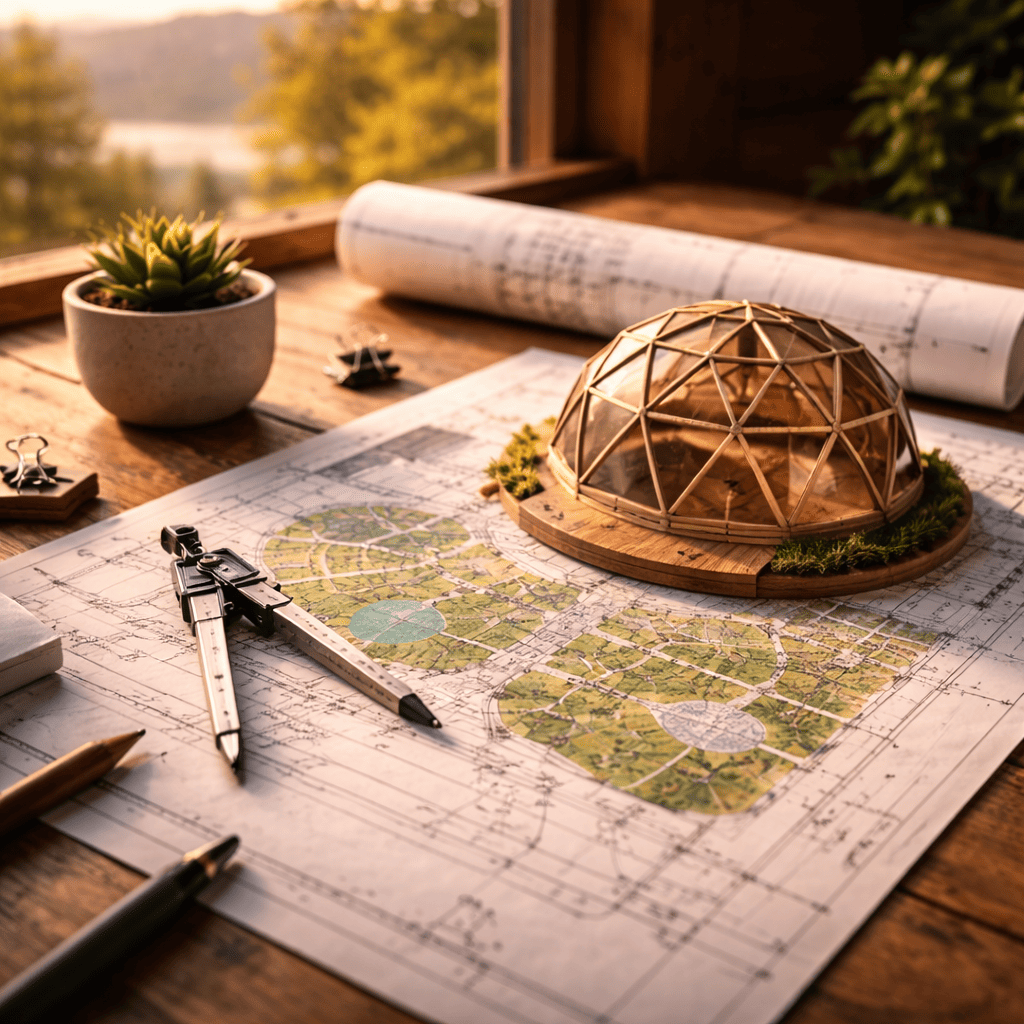 table with dome