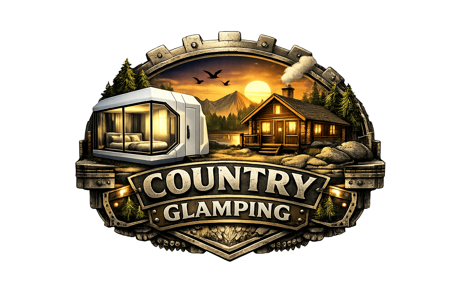 country glamping no bg